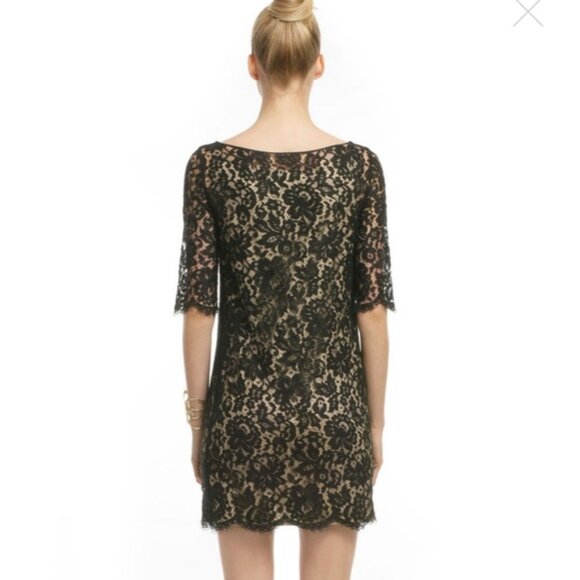 Robert Rodriguez Black Lace Shift Dress - Size 2 - Picture 2 of 8